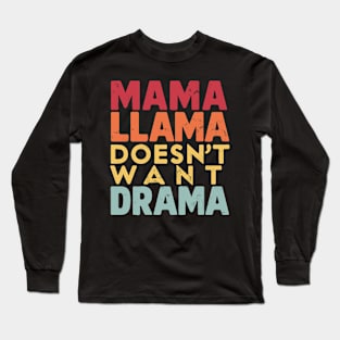 Mama Llama Long Sleeve T-Shirt